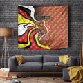 Personalised Gold Coast Suns Tapestry Trippy Psychedelic Abstract Art Mascot Football Fans