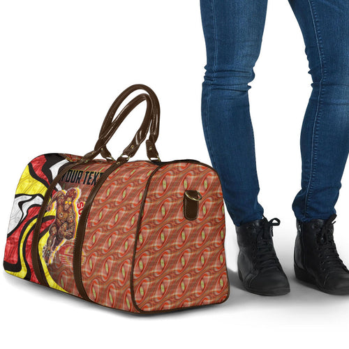 Personalised Gold Coast Suns Travel Bag Trippy Psychedelic Abstract Art Mascot Football Fans