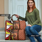 Personalised Gold Coast Suns Travel Bag Trippy Psychedelic Abstract Art Mascot Football Fans