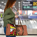 Personalised Gold Coast Suns Travel Bag Trippy Psychedelic Abstract Art Mascot Football Fans