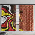 Personalised Gold Coast Suns Window Curtain Trippy Psychedelic Abstract Art Mascot Football Fans