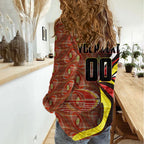 Personalised Gold Coast Suns Women Casual Shirt Trippy Psychedelic Abstract Art Mascot Football Fans