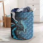 Personalised Port Adelaide Laundry Basket Trippy Psychedelic Abstract Art Mascot Football Fans