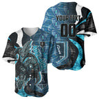 Personalised Port Adelaide Baseball Jersey Trippy Psychedelic Abstract Art Mascot Football Fans
