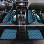 Personalised Port Adelaide Car Mats Trippy Psychedelic Abstract Art Mascot Football Fans