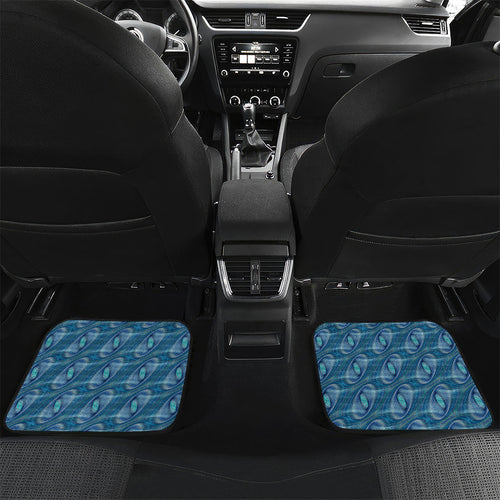Personalised Port Adelaide Car Mats Trippy Psychedelic Abstract Art Mascot Football Fans
