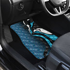 Personalised Port Adelaide Car Mats Trippy Psychedelic Abstract Art Mascot Football Fans