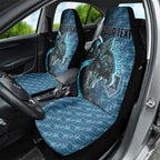 Personalised Port Adelaide Car Seat Cover Trippy Psychedelic Abstract Art Mascot Football Fans