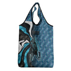 Personalised Port Adelaide Grocery Bag Trippy Psychedelic Abstract Art Mascot Football Fans