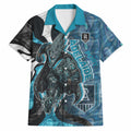 Personalised Port Adelaide Hawaiian Shirt Trippy Psychedelic Abstract Art Mascot Football Fans