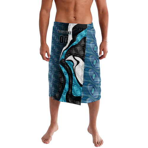Personalised Port Adelaide Lavalava Trippy Psychedelic Abstract Art Mascot Football Fans