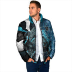 Personalised Port Adelaide Padded Jacket Trippy Psychedelic Abstract Art Mascot Football Fans