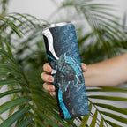 Personalised Port Adelaide Skinny Tumbler Trippy Psychedelic Abstract Art Mascot Football Fans