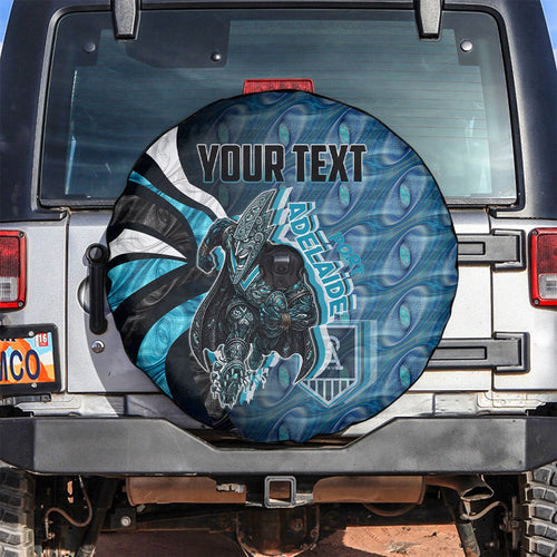 Personalised Port Adelaide Spare Tire Cover Trippy Psychedelic Abstract Art Mascot Football Fans