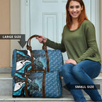 Personalised Port Adelaide Travel Bag Trippy Psychedelic Abstract Art Mascot Football Fans