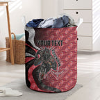 Personalised Essendon Bombers Laundry Basket Trippy Psychedelic Abstract Art Mascot Football Fans