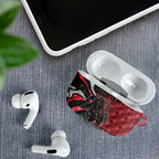 Personalised Essendon Bombers AirPods Case Trippy Psychedelic Abstract Art Mascot Football Fans