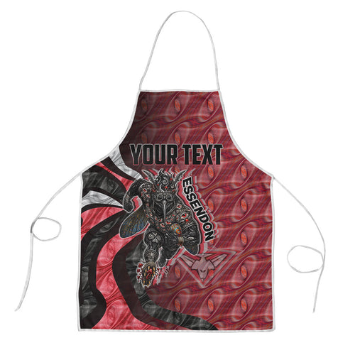 Personalised Essendon Bombers Apron Trippy Psychedelic Abstract Art Mascot Football Fans