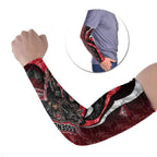 Personalised Essendon Bombers Arm Sleeves Trippy Psychedelic Abstract Art Mascot Football Fans