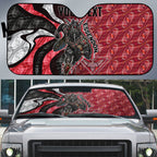 Personalised Essendon Bombers Auto Sun Shade Trippy Psychedelic Abstract Art Mascot Football Fans