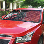 Personalised Essendon Bombers Auto Sun Shade Trippy Psychedelic Abstract Art Mascot Football Fans