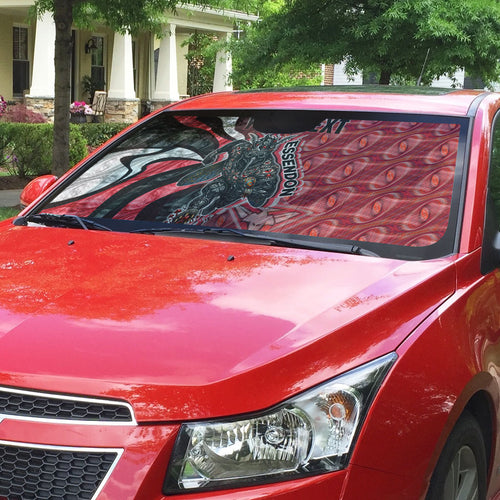 Personalised Essendon Bombers Auto Sun Shade Trippy Psychedelic Abstract Art Mascot Football Fans