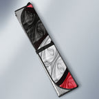 Personalised Essendon Bombers Auto Sun Shade Trippy Psychedelic Abstract Art Mascot Football Fans