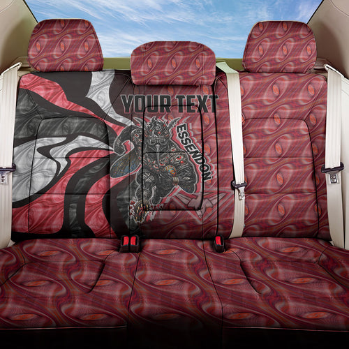 Personalised Essendon Bombers Back Car Seat Cover Trippy Psychedelic Abstract Art Mascot Football Fans