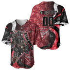 Personalised Essendon Bombers Baseball Jersey Trippy Psychedelic Abstract Art Mascot Football Fans
