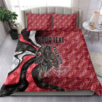 Personalised Essendon Bombers Bedding Set Trippy Psychedelic Abstract Art Mascot Football Fans