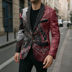 Personalised Essendon Bombers Blazer Trippy Psychedelic Abstract Art Mascot Football Fans