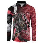 Personalised Essendon Bombers Button Sweatshirt Trippy Psychedelic Abstract Art Mascot Football Fans