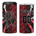 Personalised Essendon Bombers 4 in 1 Can Cooler Tumbler Trippy Psychedelic Abstract Art Mascot Football Fans