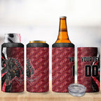Personalised Essendon Bombers 4 in 1 Can Cooler Tumbler Trippy Psychedelic Abstract Art Mascot Football Fans