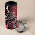 Personalised Essendon Bombers 4 in 1 Can Cooler Tumbler Trippy Psychedelic Abstract Art Mascot Football Fans