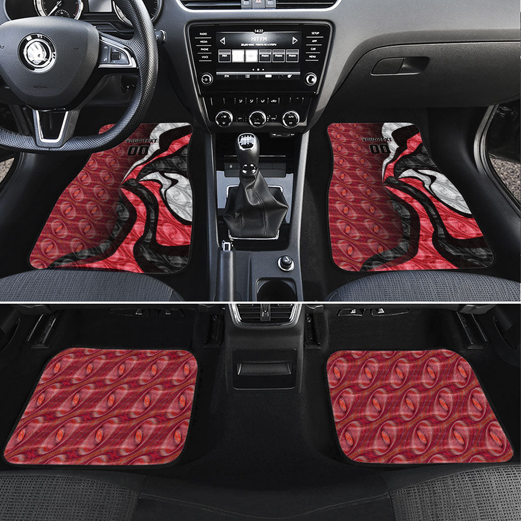 Personalised Essendon Bombers Car Mats Trippy Psychedelic Abstract Art Mascot Football Fans