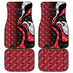 Personalised Essendon Bombers Car Mats Trippy Psychedelic Abstract Art Mascot Football Fans