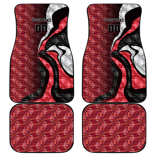 Personalised Essendon Bombers Car Mats Trippy Psychedelic Abstract Art Mascot Football Fans