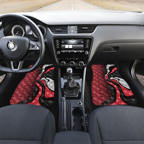 Personalised Essendon Bombers Car Mats Trippy Psychedelic Abstract Art Mascot Football Fans