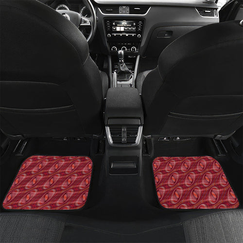 Personalised Essendon Bombers Car Mats Trippy Psychedelic Abstract Art Mascot Football Fans