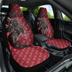 Personalised Essendon Bombers Car Seat Cover Trippy Psychedelic Abstract Art Mascot Football Fans