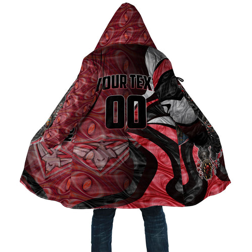 Personalised Essendon Bombers Cloak Trippy Psychedelic Abstract Art Mascot Football Fans