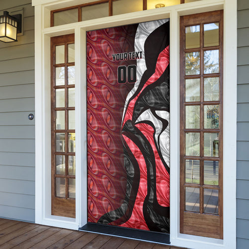 Personalised Essendon Bombers Door Cover Trippy Psychedelic Abstract Art Mascot Football Fans
