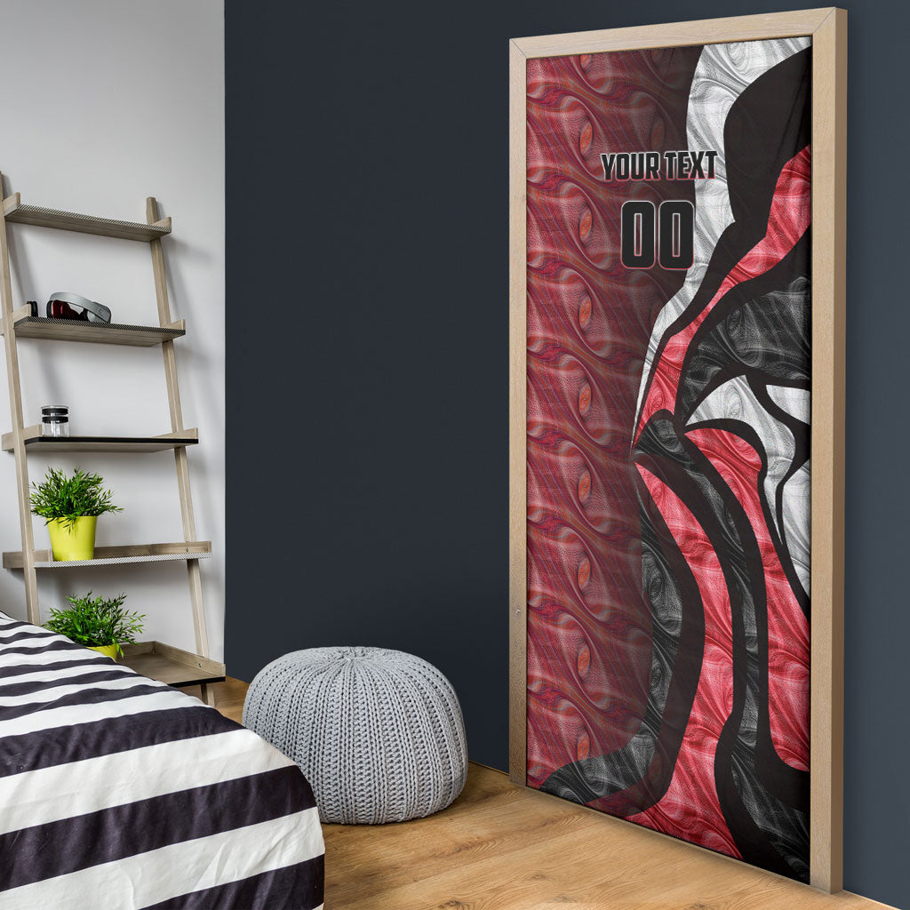 Personalised Essendon Bombers Door Cover Trippy Psychedelic Abstract Art Mascot Football Fans