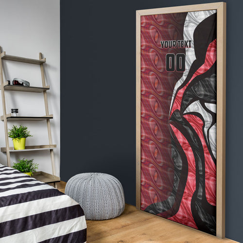 Personalised Essendon Bombers Door Cover Trippy Psychedelic Abstract Art Mascot Football Fans