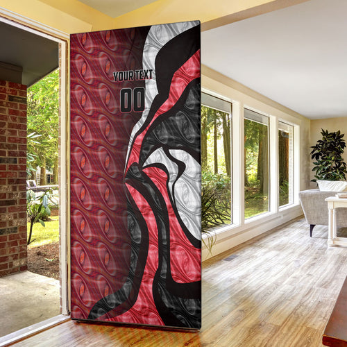 Personalised Essendon Bombers Door Cover Trippy Psychedelic Abstract Art Mascot Football Fans