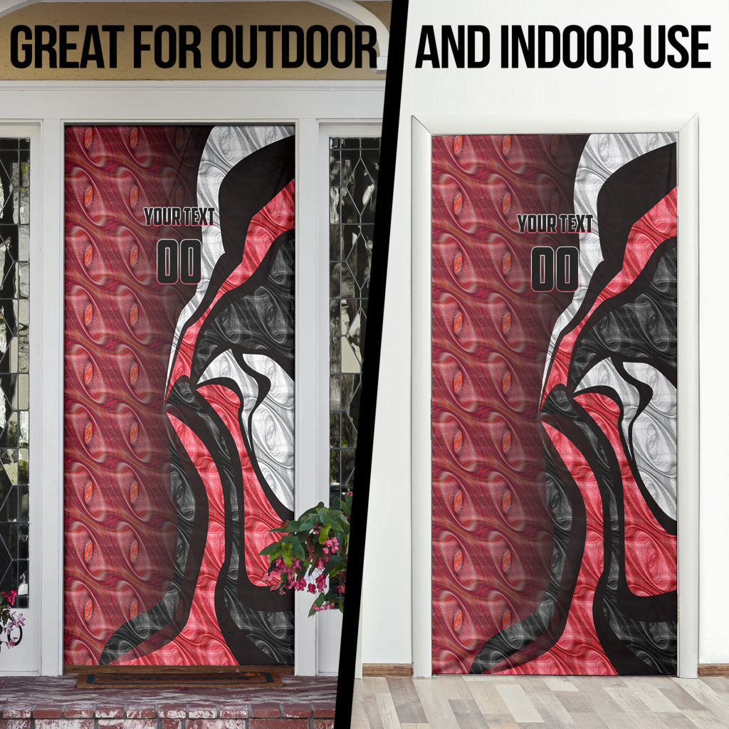 Personalised Essendon Bombers Door Cover Trippy Psychedelic Abstract Art Mascot Football Fans