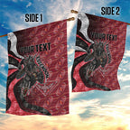 Personalised Essendon Bombers Garden Flag Trippy Psychedelic Abstract Art Mascot Football Fans