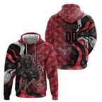 Personalised Essendon Bombers Hoodie Trippy Psychedelic Abstract Art Mascot Football Fans