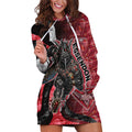 Personalised Essendon Bombers Hoodie Dress Trippy Psychedelic Abstract Art Mascot Football Fans